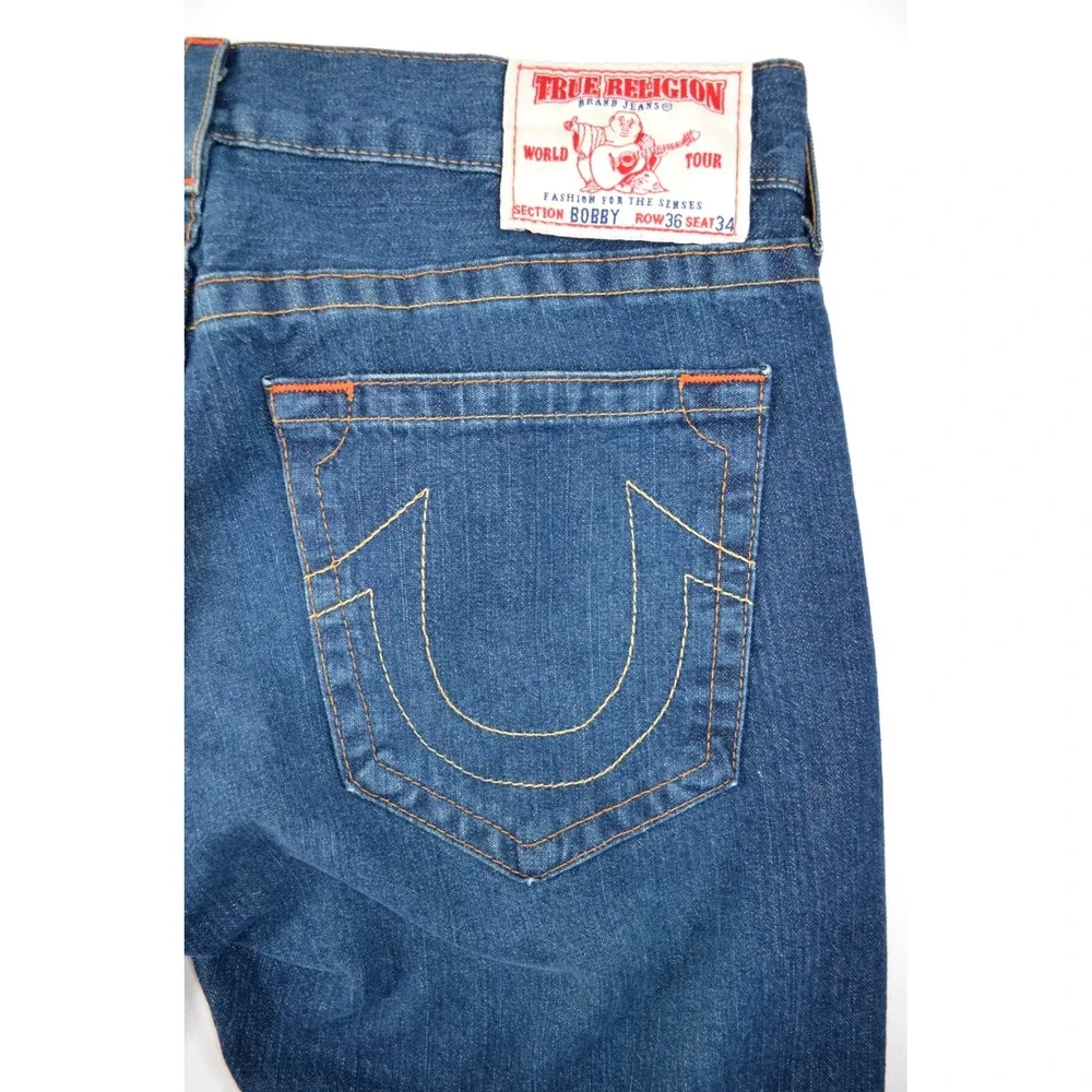True Religion Blue Jeans‎ Bobby Men's 36x34 Inseam 34.5